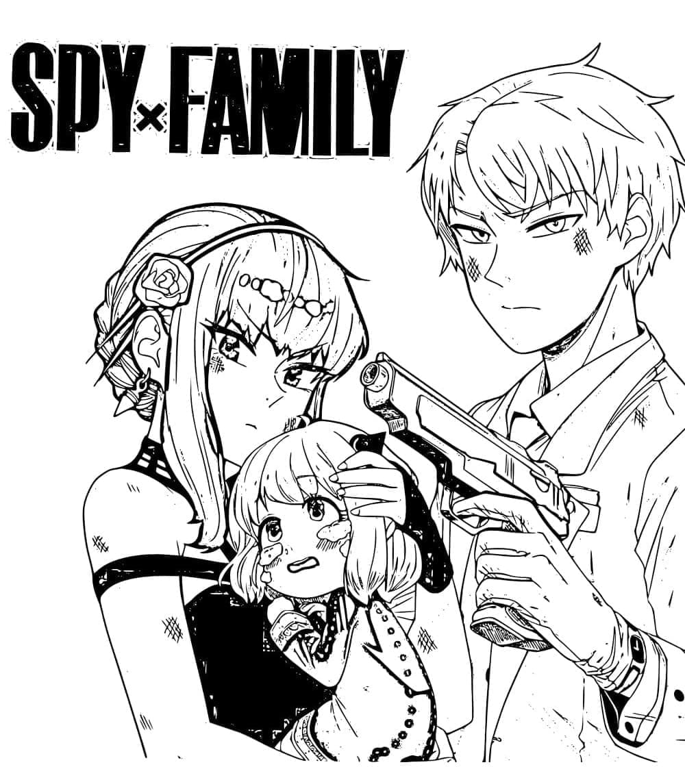 Kolorowanka Bezpłatny wydruk Spy x Family