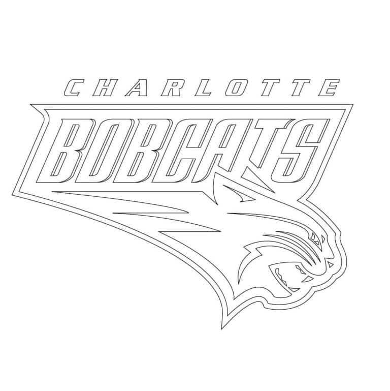 Kolorowanki Charlotte Bobcats Logo