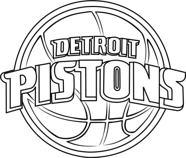 Kolorowanka Detroit Pistons