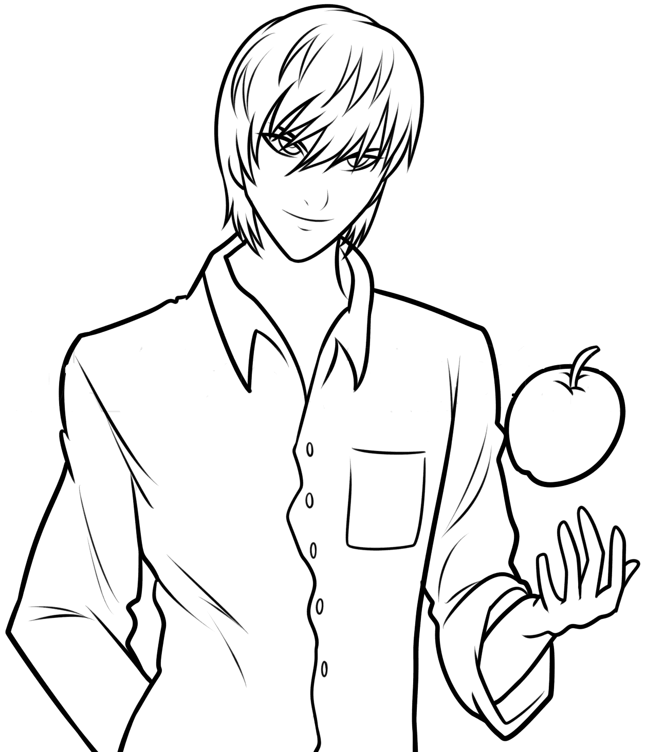 Kolorowanki Fajna Light Yagami