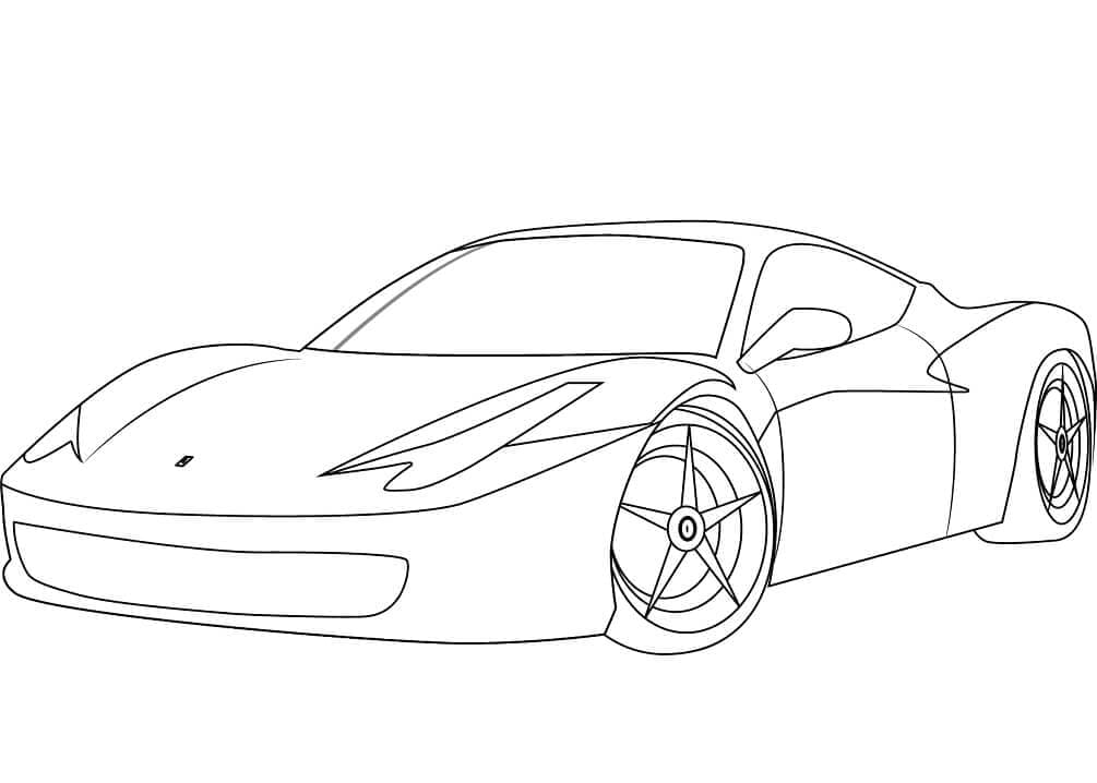 Kolorowanka Ferrari 458