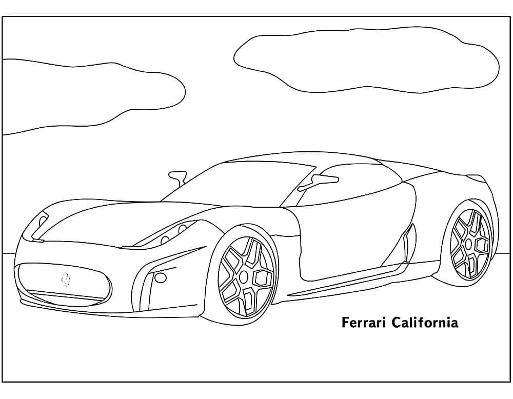 Kolorowanki Ferrari California