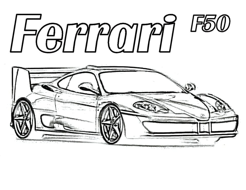 Kolorowanka Ferrari F50