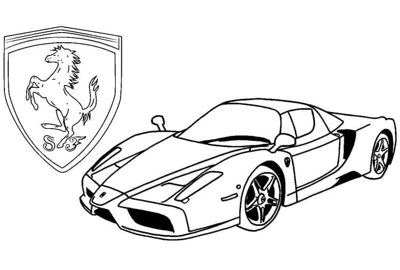 Kolorowanka Ferrari do druku