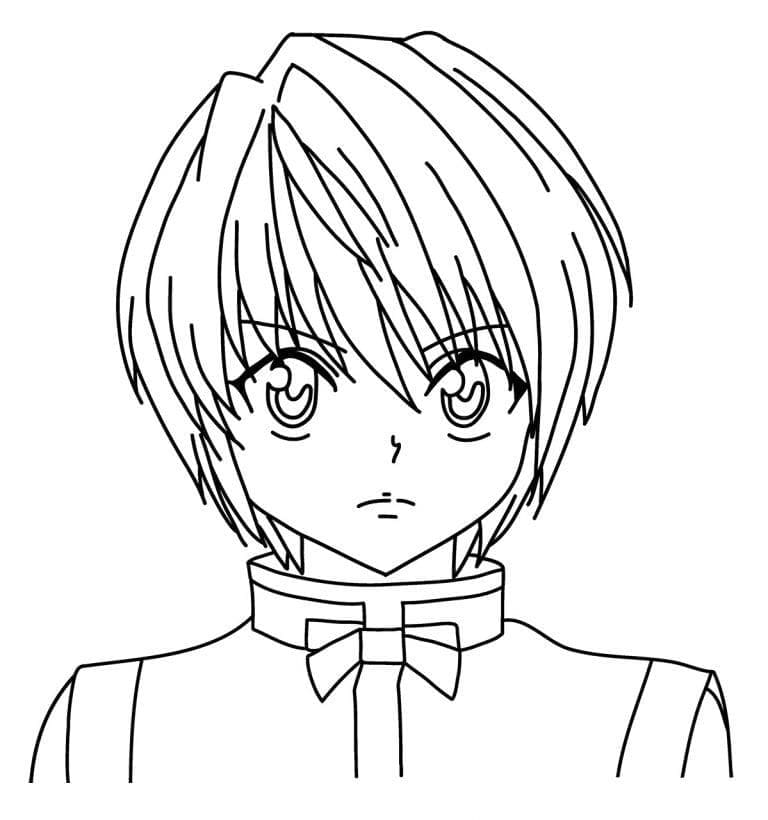 Kolorowanki Kurapika z Hunter x Hunter