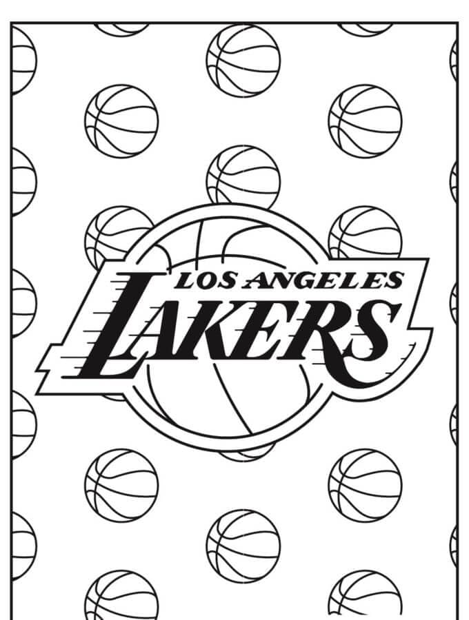 Kolorowanka LA Lakers Logo