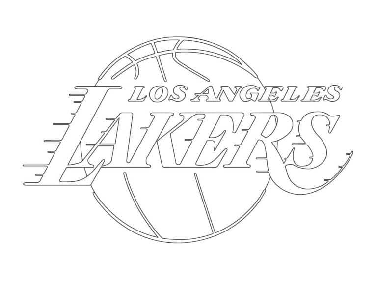 Kolorowanka Lakers Logo