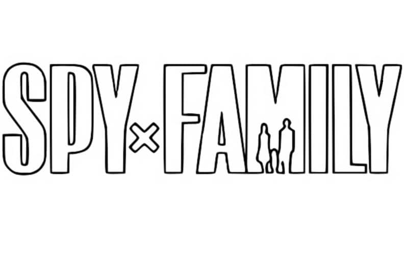 Kolorowanki Logo Spy x Family