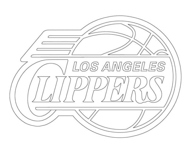 Kolorowanka NBA Clippers Logo