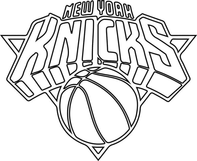 Kolorowanka NBA Knicks Logo