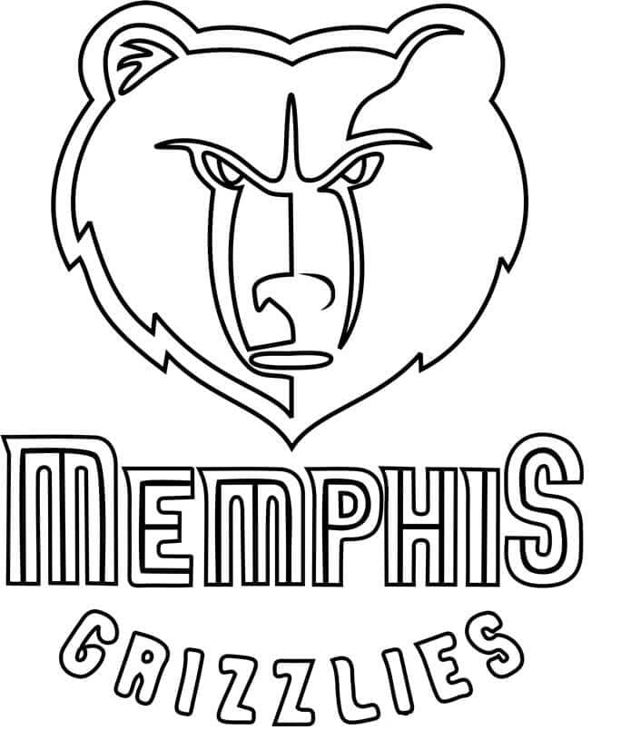 Kolorowanka NBA Memphis Grizzlies