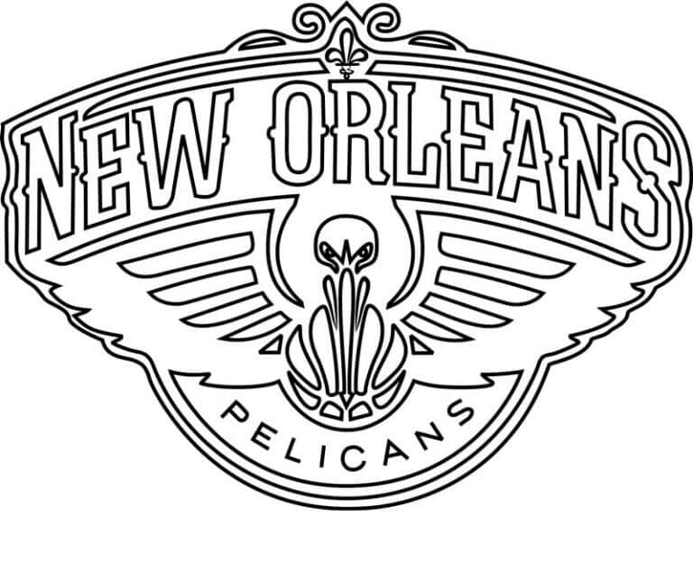 Kolorowanka New Orleans Pelicans