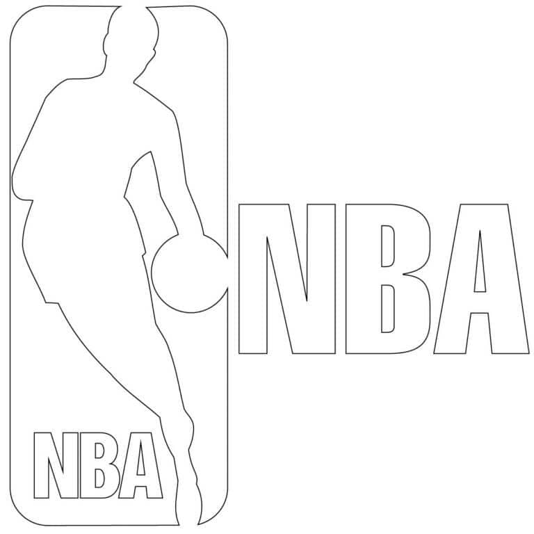 Kolorowanka Niesamowite logo NBA