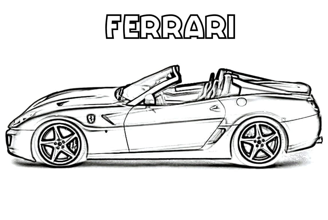 Kolorowanka Niesamowity Ferrari