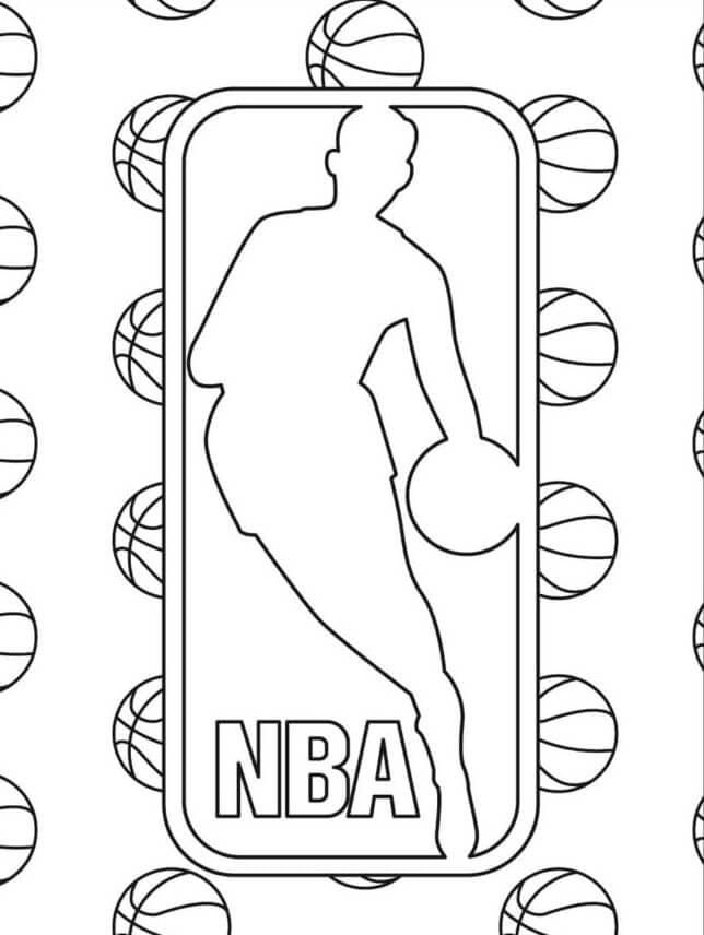 Kolorowanka Podstawowe logo NBA