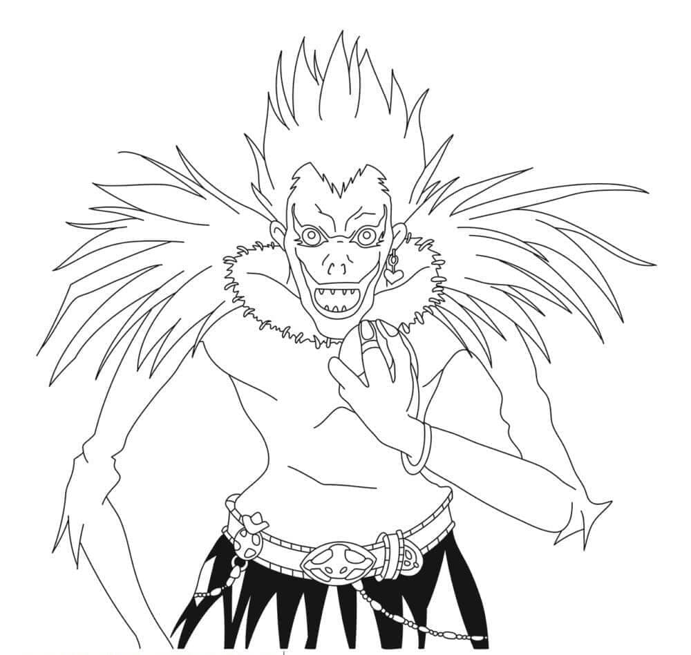 Kolorowanka Ryuk w Death Note