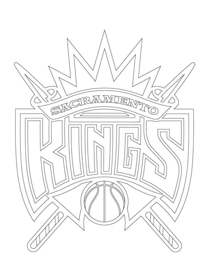 Kolorowanka Sacramento Kings Logo