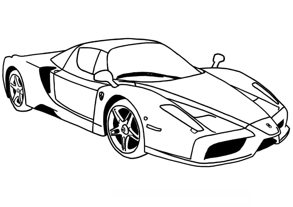 Kolorowanka Samochód Enzo Ferrari