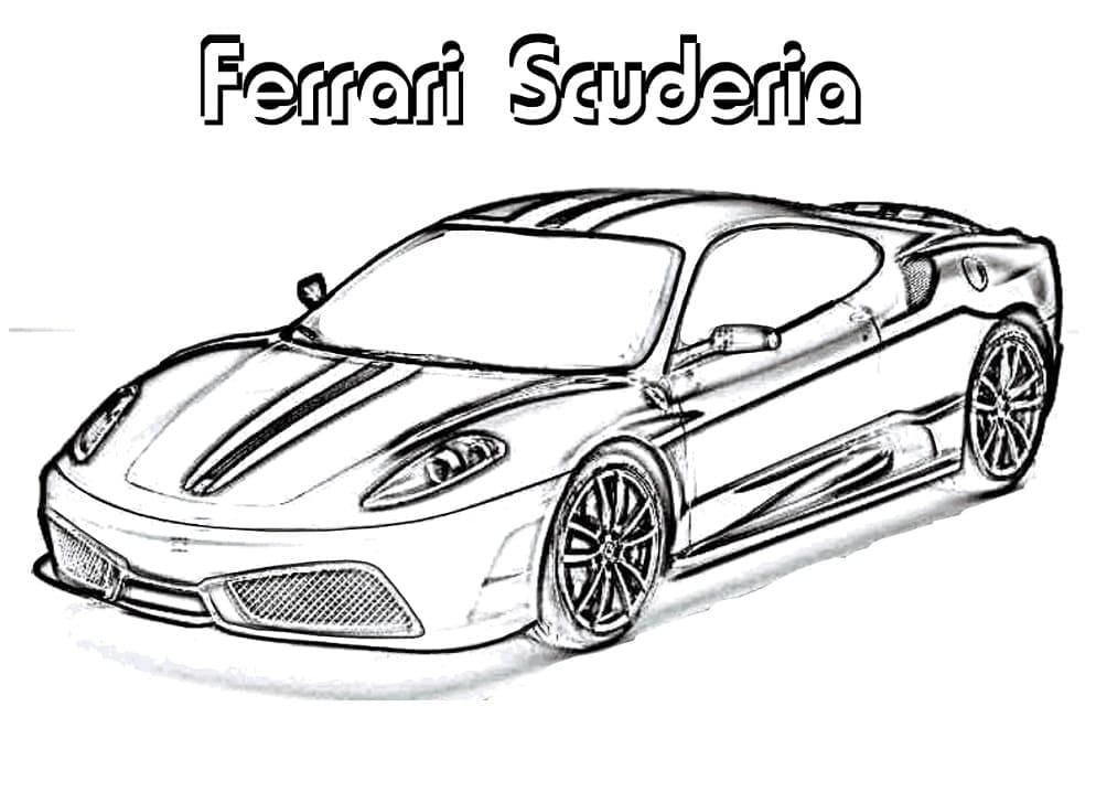 Kolorowanki Scuderia Ferrari
