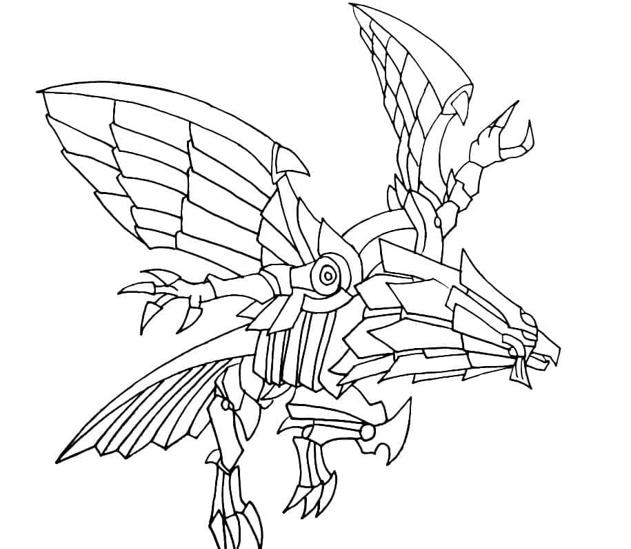 Kolorowanki The Winged Dragon w Yu-Gi-Oh