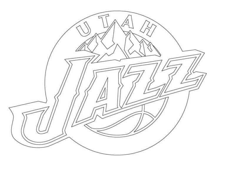 Kolorowanka Utah Jazz