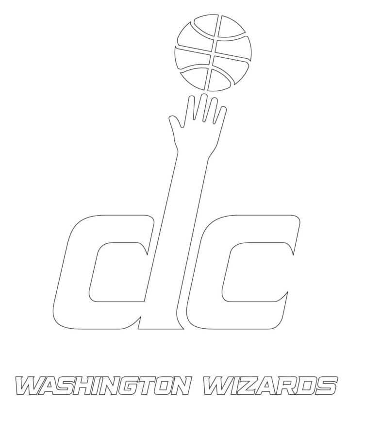 Kolorowanka Washington Wizards Logo