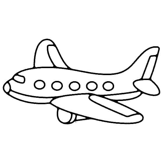 Kolorowanka Bezpłatny samolot dla dzieci