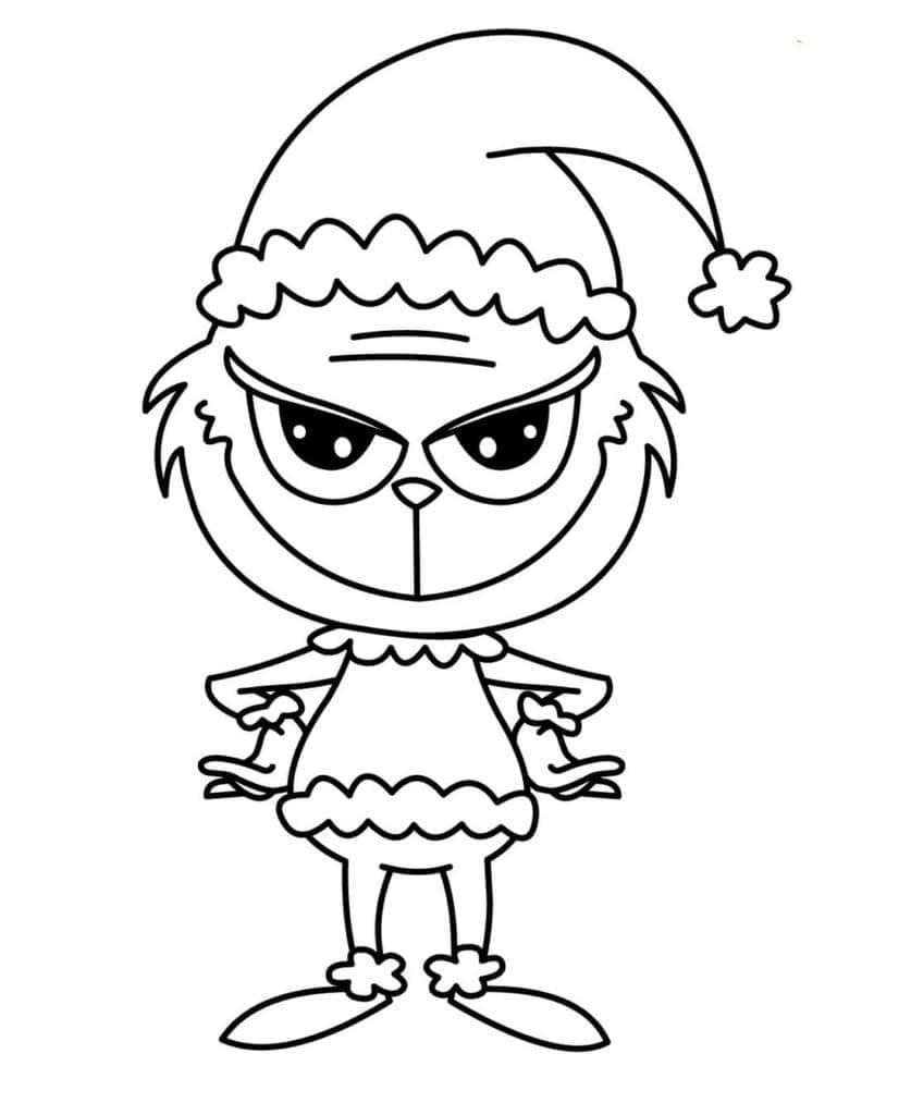 Kolorowanki Chibi Grinch