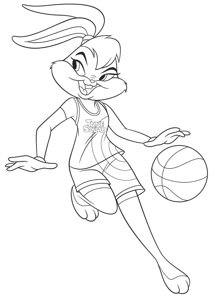 Kolorowanki Kosmiczny Mecz Lola Bunny