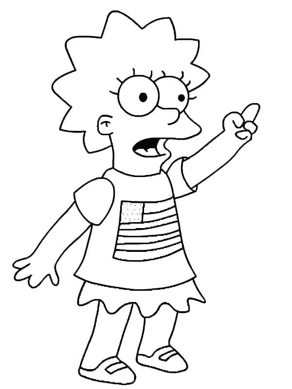 Kolorowanki Lisa Simpson