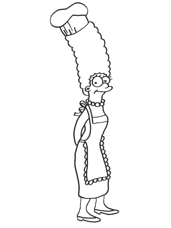 Kolorowanka Marge Simpson