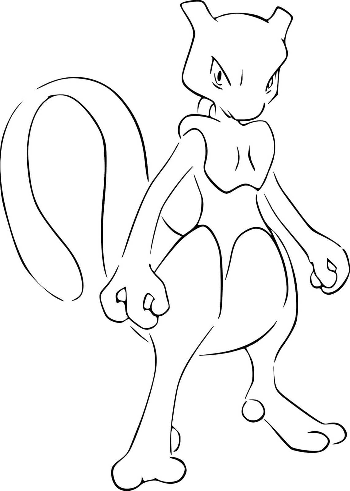 Kolorowanki Mewtwo do druku