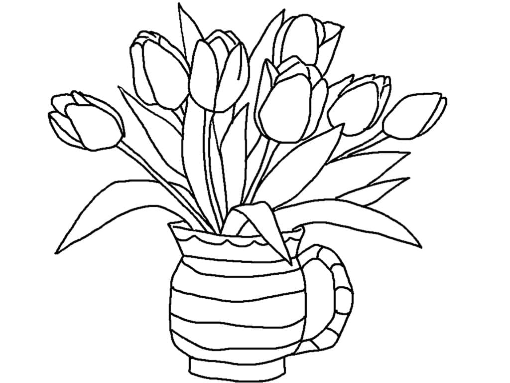 Kolorowanki Tulipan