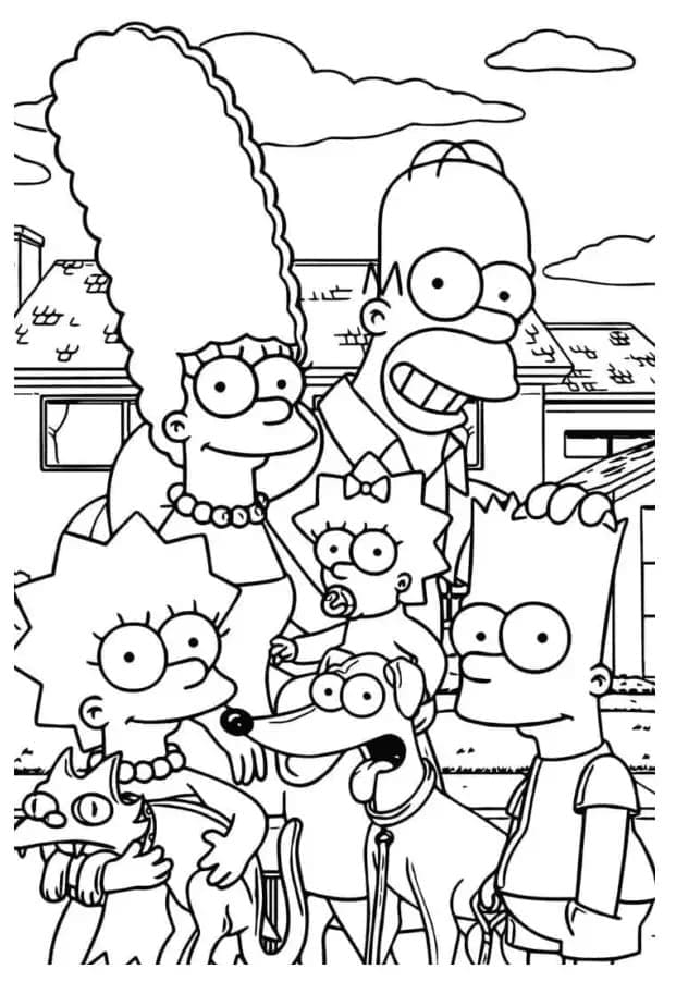 Kolorowanka Simpsonowie