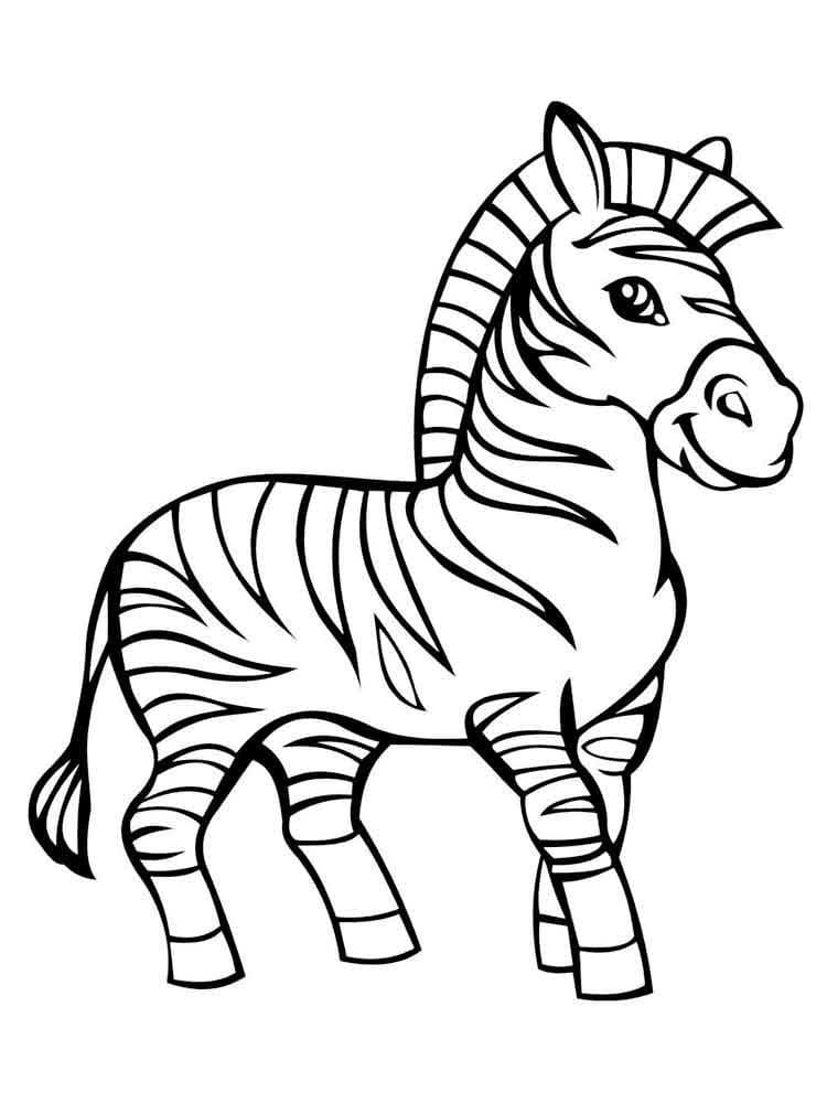 Kolorowanka Piękna zebra