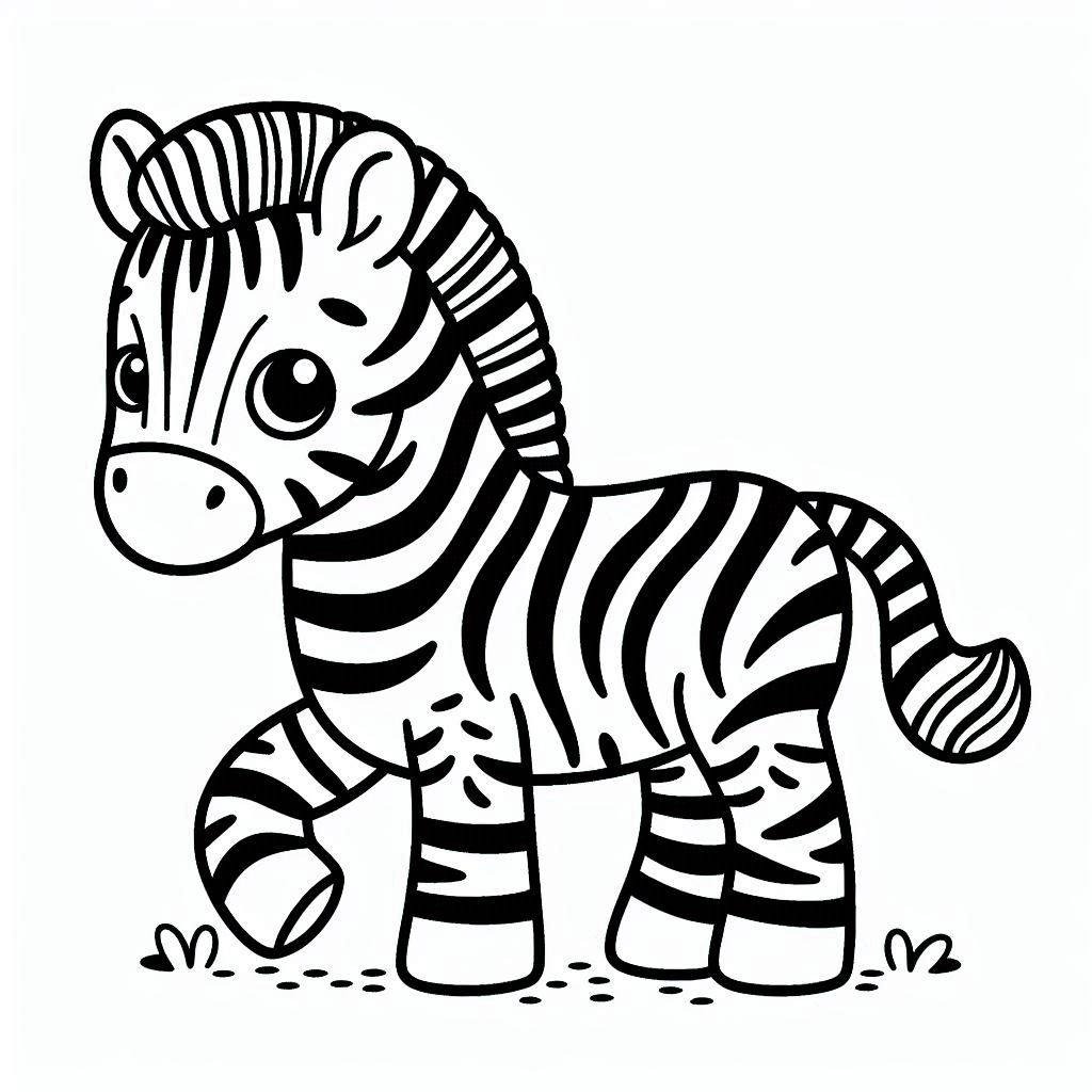 Kolorowanki Zebra