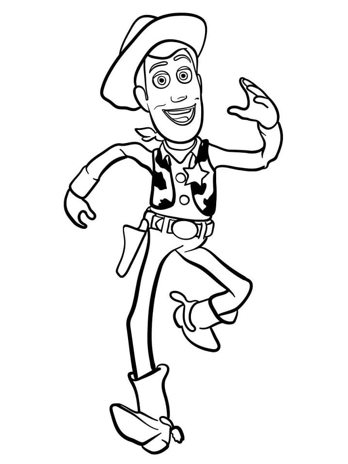 Kolorowanki Toy story szeryf woody za darmo