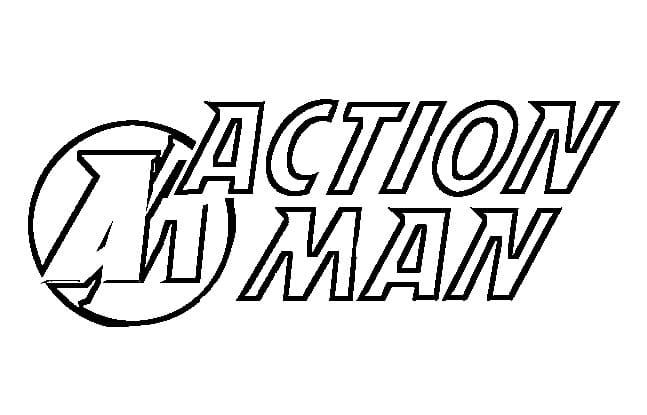 Kolorowanka Logo Action Man za darmo