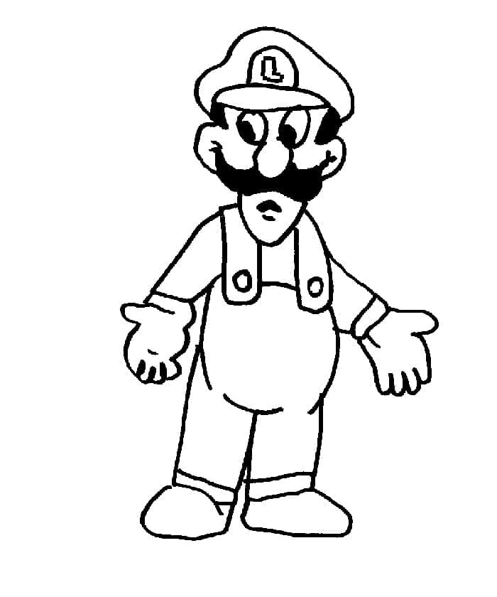 Kolorowanki Luigi do druku