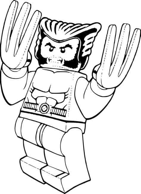 Kolorowanki Narysuj Lego Wolverine’a