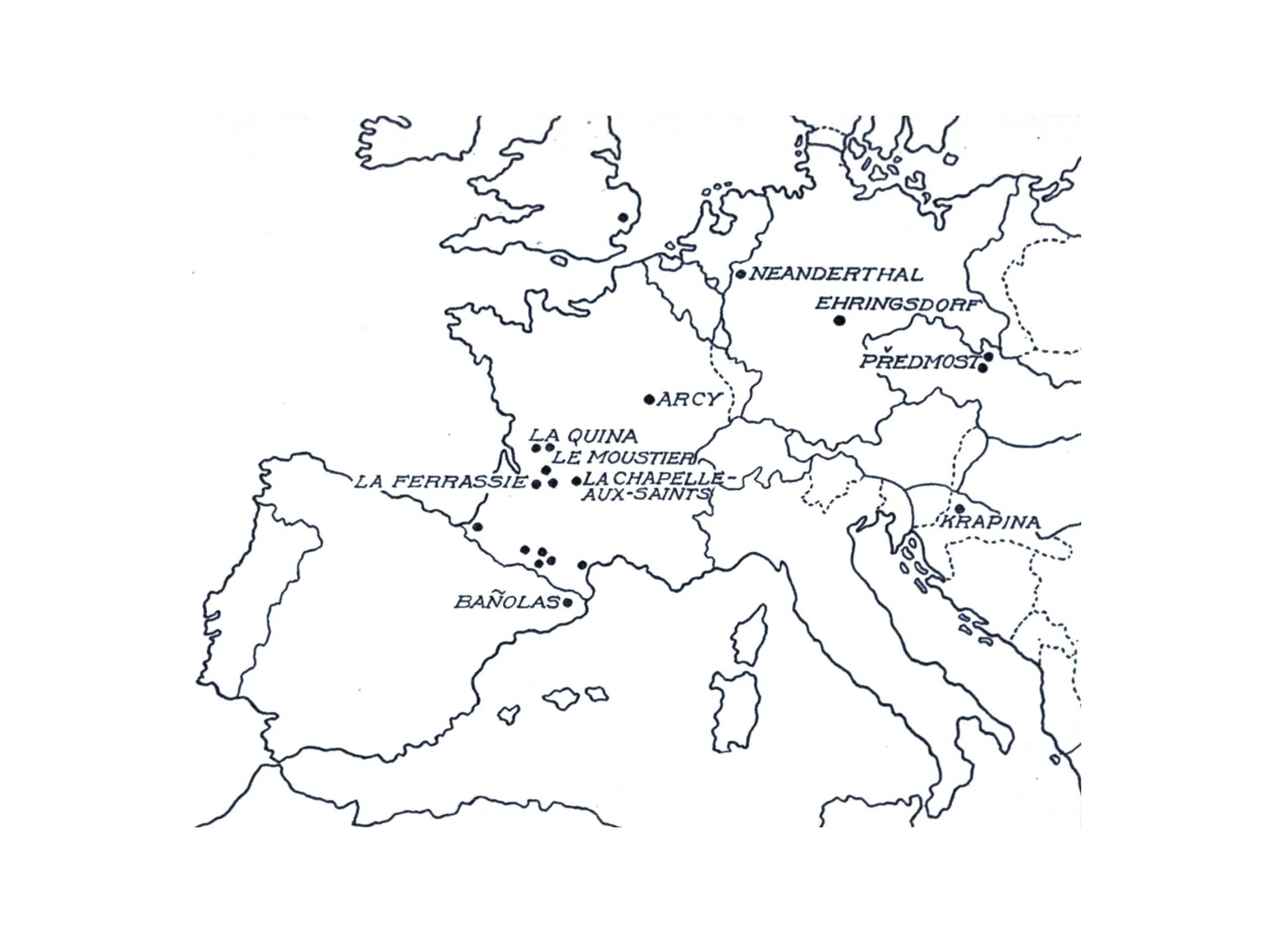 Kolorowanka Pusta Mapa Europy do wydrukowania dla dzieci