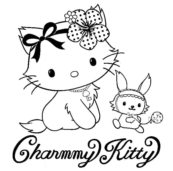 Kolorowanka Słodki Charmmy Kitty i Sugar