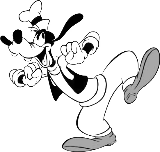 Kolorowanki Goofy śmiesznie