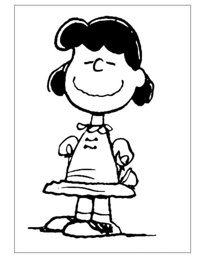 Kolorowanka Narysuj Lucy Van Pelt