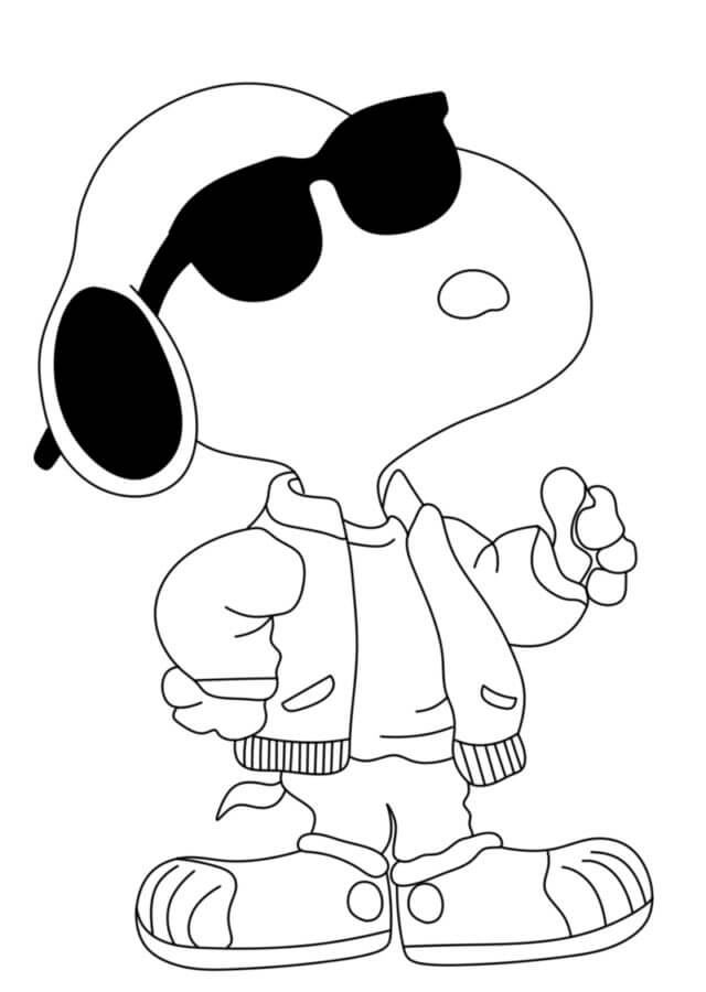 Kolorowanka Niesamowity Snoopy