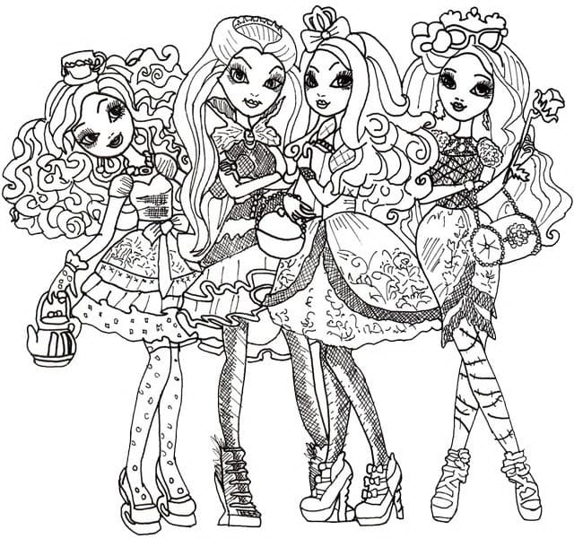 Kolorowanki Ever After High