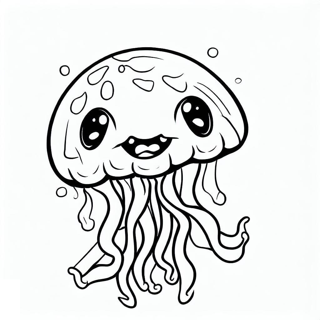 Kolorowanka Zabawna Meduza Pobierz Wydrukuj Lub Pokoloruj Online Ju 