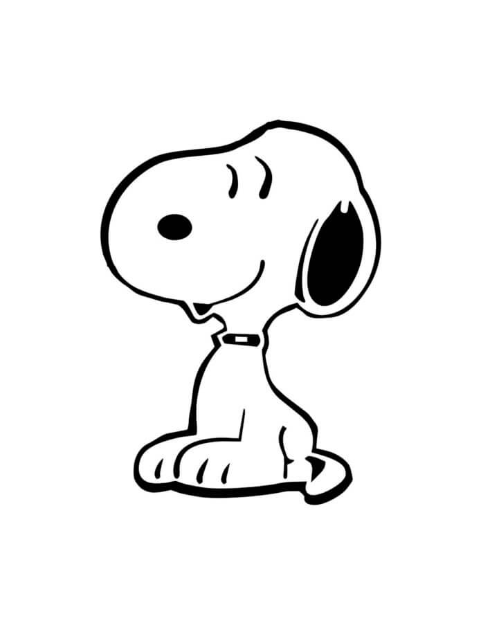 Kolorowanki Zabawny Snoopy