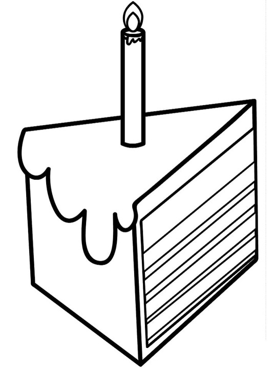 Kolorowanka Narysuj Torty Urodzinowe