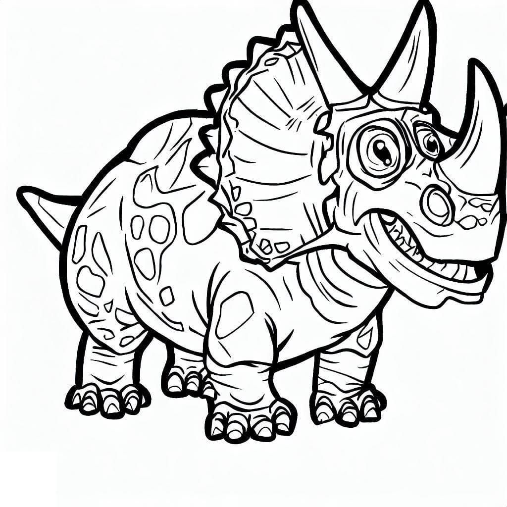 Kolorowanki Triceratops